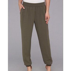 Joie Forest Green Mariner Elastic Stretch Pants Size Small